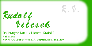 rudolf vilcsek business card